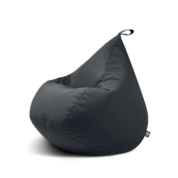 Sėdmaišis Drop M Glow, 55x55x60 cm, tamsiai pilka