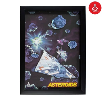 Official Atari 3D Wall Art - Asteroids Collection