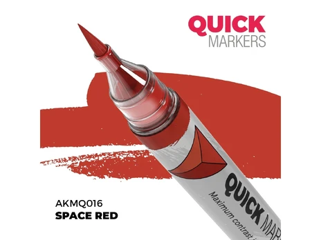 AK Interactive Quick Marker Space Red – kontrastinis miniatiūrų žymeklis 1 sluoksniu