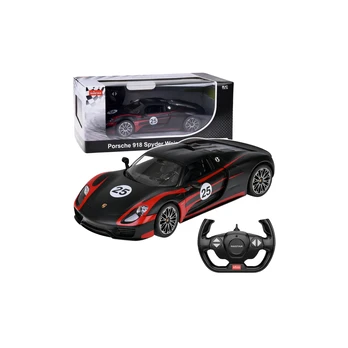 Porsche 918 Spyder Performance Remote Controlled RC Car Juodas Rastar 1:14