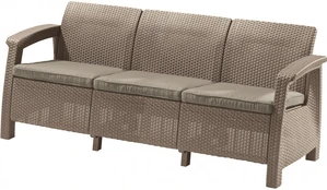 Keter Sofa Corfu Love Seat Max, smėlio kaina