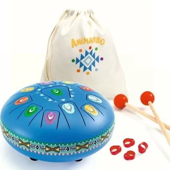 Animambo Muzikinis instrumentas - Didelis metalinis būgnas (11 natų)