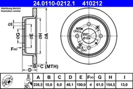 ATE 24.0110-0212.1 Brake Disc kaina