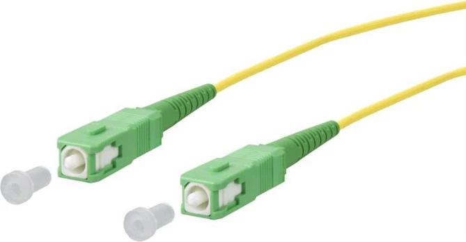METZ CONNECT OpDAT jungties kabelis, SC-S APC/SC-S APC OS2, 3 m