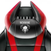 Customized Diablo Chairs Headrest Black-Red kaina