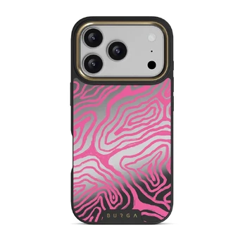 Pink Shores - iPhone 17 Pro Case, Elite Mirror (MagSafe) / Gold