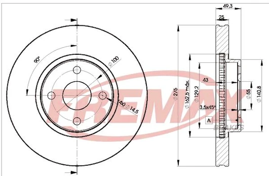 Stabdžių diskas FREMAX BD-1320