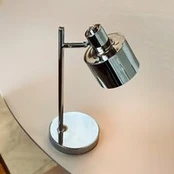 Dyberg Larsen LED akumuliatorinė stalo lempa „Ocean Mini“, chromo
