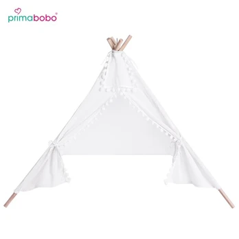 Primabobo Teepee palapinė vaikams 80×80 cm, balta