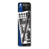 STAEDTLER Graphite pencils "Mars Lumograph", set, 6 hardness, hexagonal, artistic