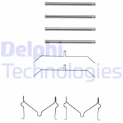 Priedų komplektas, diskinių stabdžių trinkelės DELPHI LX0145 kaina