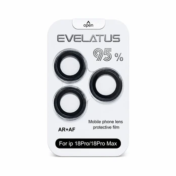 Apsauginiai stiklai Evelatus Apple iPhone 18 Pro / 18 Pro Max Camera Lens Protector Armor Black