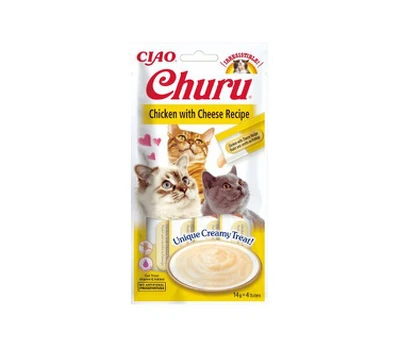 Churu Cat Chicken Cheese begrūdis, 56 g x 4