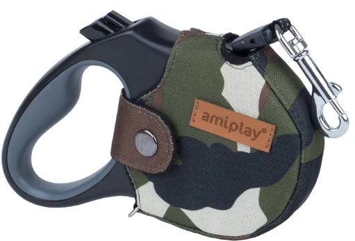 Automatinis pavadėlis Amiplay Adventure Infini, žalias, S