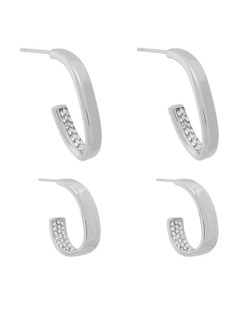 Guess Auskarai JUBE06 434JW Sidabrinė