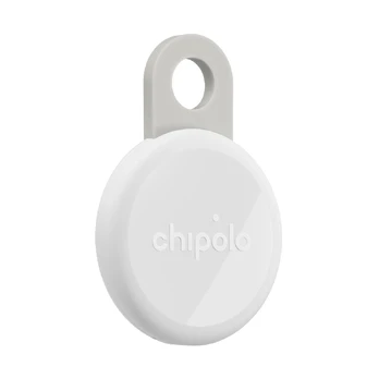 Chipolo LOOP – Rechargeable Bluetooth Tracker with Silicone Loop for iOS & Android, Chalk