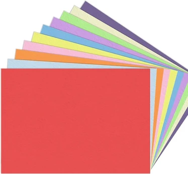 Spalvotas popierius 120gsm, 100 lapų, A5 formatas