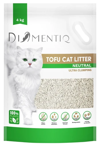 DIAMENTIQ Clumping Tofu Litter 4 kg NATURAL