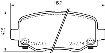 Stabdžių trinkelių rinkinys, diskinis stabdys BREMBO P 37 020 kaina