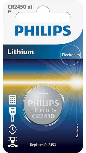 Philips CR2450 baterijos 1 vnt.