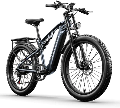 Elektrinis dviratis Shengmilo MX05, 26", 500W, 15Ah, pilkas