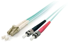 Equip Įrengti Fiber Optic Patchcord LC - ST Multimode Duplex OM3, 10m (255216) kaina