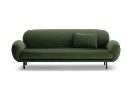 Boucle Sofa, "Poppy", 3 Seats, 208x72x82, Green