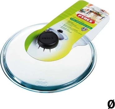 Pyrex „Viskas vienam“ permatomas stiklinis puodo dangtelis – 24 cm