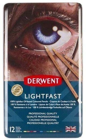 Derwent Lightfast kreidelių asortimentas 12 vnt