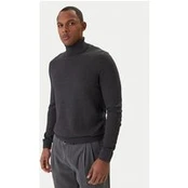 Jack & Jones Golfas Emil Knit Roll 12157417 Pilka Regular Fit