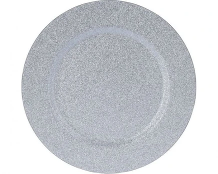 Dekoratyvinė lėkštė GLITTER, sidabrinės sp., ø33 cm