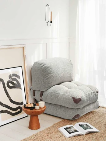 1 sėdynės sofa-lova Fold Teddy - Pilkas