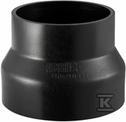 PEH reduktion centrisk Geberit Ø90 x 50 mm