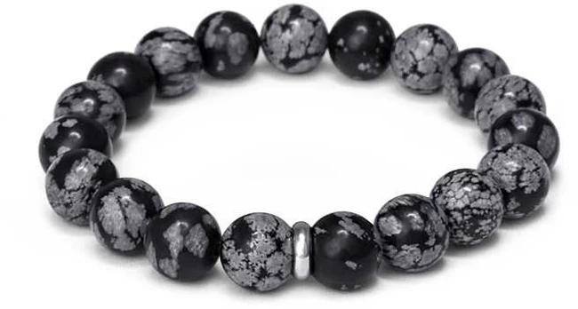 Beneto Obsidian bead bracelet MINK157/20