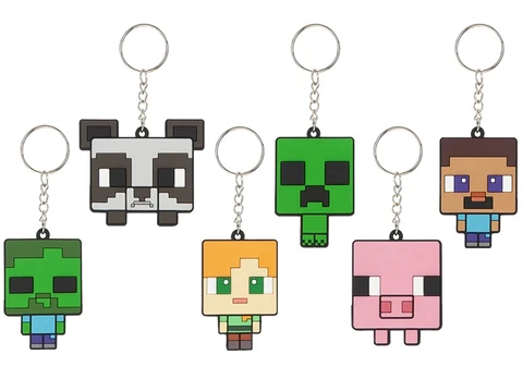 MINECRAFT minkštas raktų pakabukas, asort., 303706