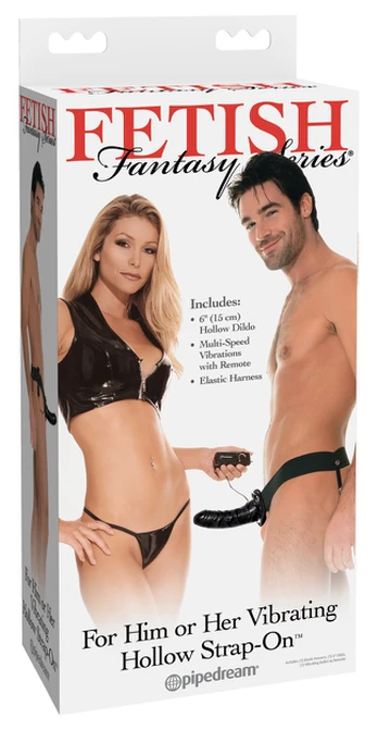 Fetish Fantasy ffsfhoh Vibrating Strap-On Dar Strap-on dildo