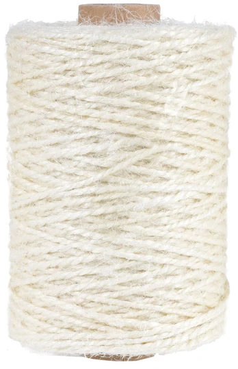 Dovanų pakavimo juostelė JUTE, baltos spalvos, 3 rūšys, 1 vnt
