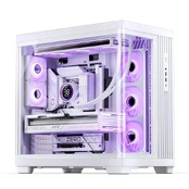 Jonsbo TK-4 Case, Midi Tower, ATX, Tempered Glass - Baltas kaina