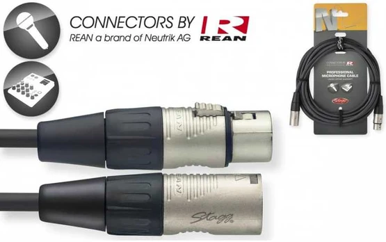 Mikrofoninis laidas Stagg NMC20R XLR/m – XLR/f 20m