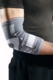 Įtvaras Gymstick Elbow Support, Universalus, pilka kaina