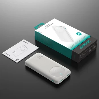 Joyroom Power Bank 2.4A LED 10000mAh baltas