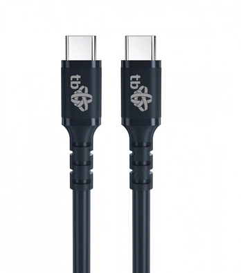 USB C - USB C cable 50cm silicone black 2.0