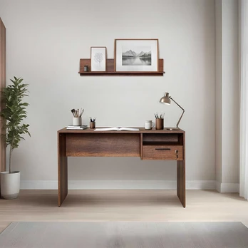 Darbo stalas, Hanah Home, CMS-510, Riešutas, 120 x 75 x 60