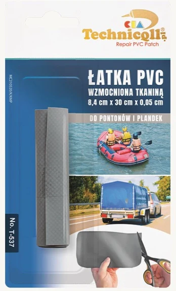 Blow Audiniu sutvirtintas PVC lopas, pilkas, 8.4 cm / 30 cm / 0.55 mm Technicqll