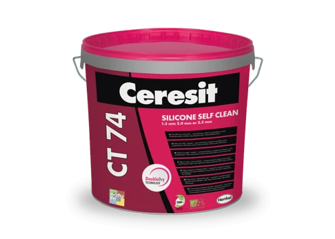 Tinkas Ceresit CT 74, silikoninis, struktūrinis (PL) 1,5-2mm, 25 kg