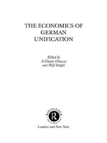 Economics of German Unification