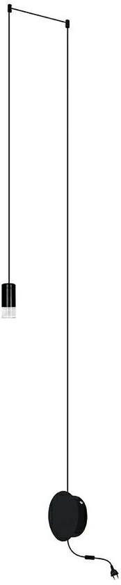 2,5W LED sieninis šviestuvas FLUSSO WALL, juodas, 3000K