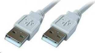 Kabelis USB PremiumCord USB-A - USB-A 1 m Balta (ku2aa1)