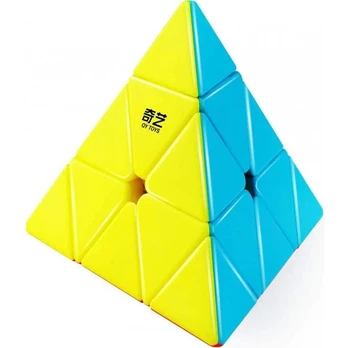 Spalvota rubiko kubo piramidė 3x3, be lipdukų