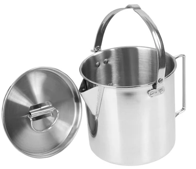 Turistinis virdulys Mil-Tec, 0.7L, pilkas